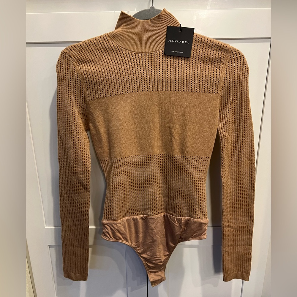 JLUXLABEL tan body suit